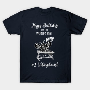 Depressed Butterfly Vibraphone Player Playing Vibraphone Music T-Shirt